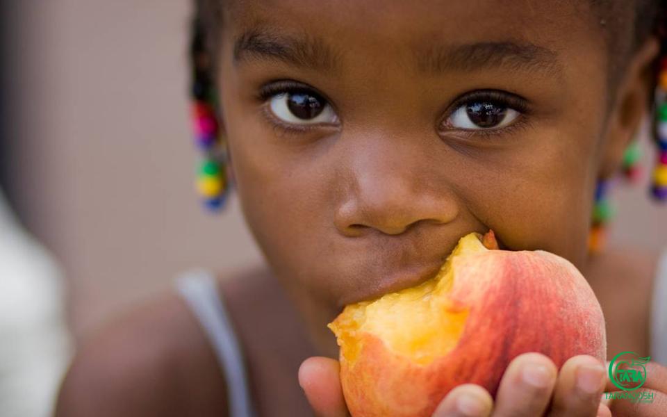 پوره هلو زعفرانی